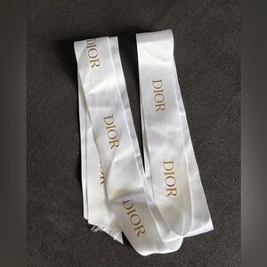 Christian Dior White Gift Ribbon ~ 100 inches length